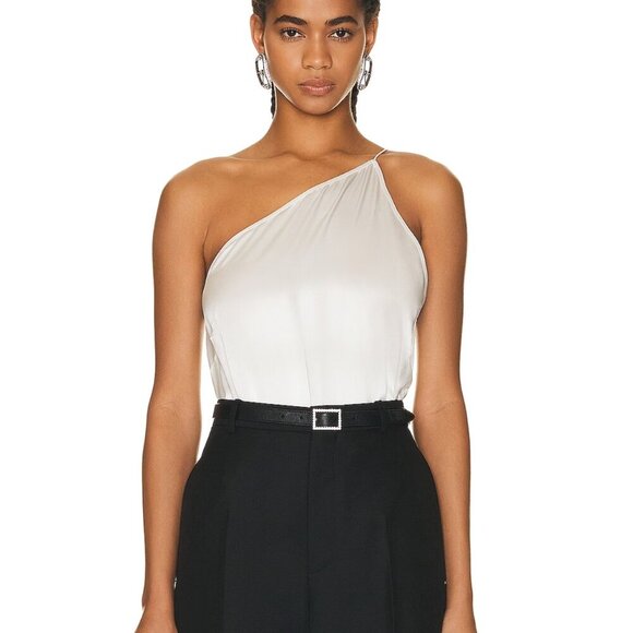 NWT The Sei One Shoulder Bodysuit in Frost size 0 - Picture 1 of 7